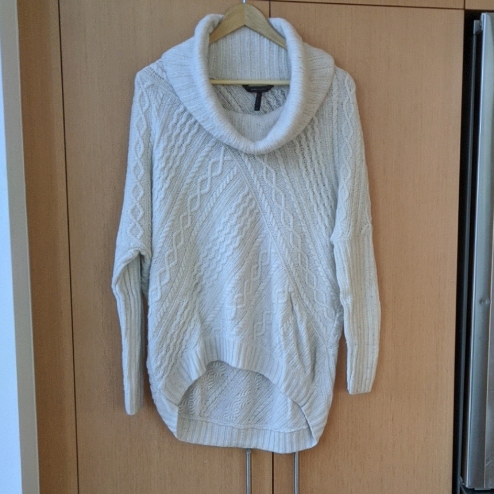 BCBG Hi-Low Turtleneck Sweater